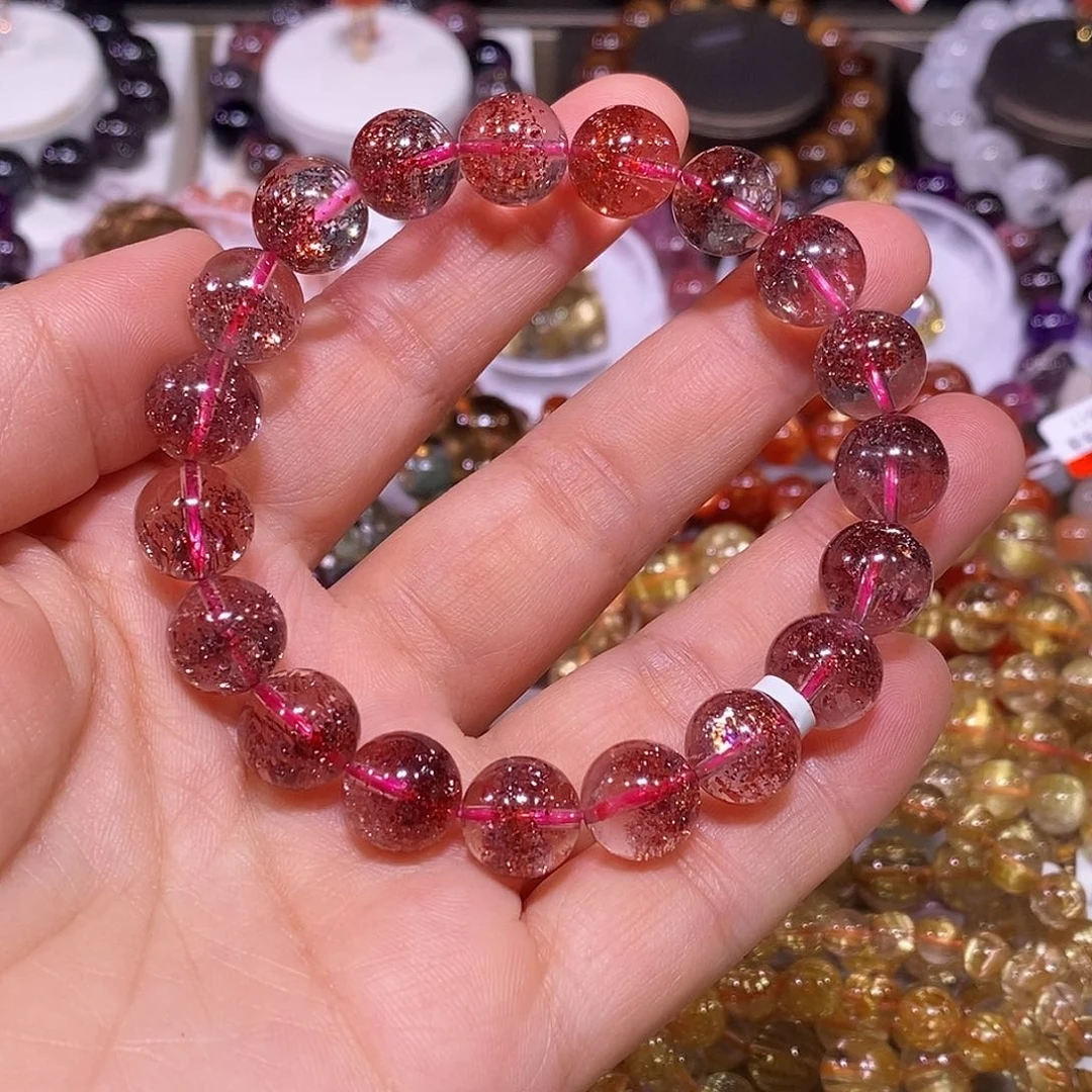 未镶嵌手链水晶金草莓11