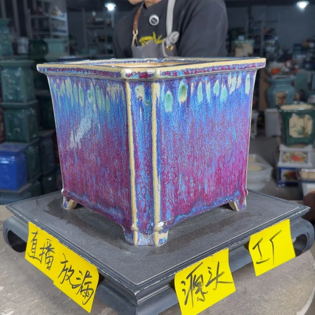 一风堂石湾花盆。微瑕