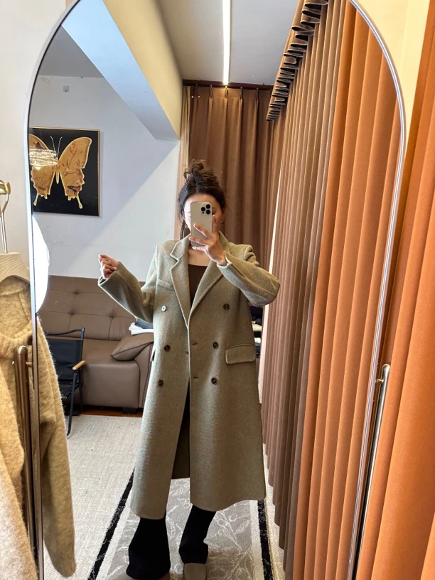 高端双面妮大衣外套 四色百搭时尚