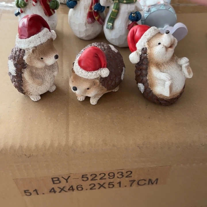 摆件样品样品三个刺猬