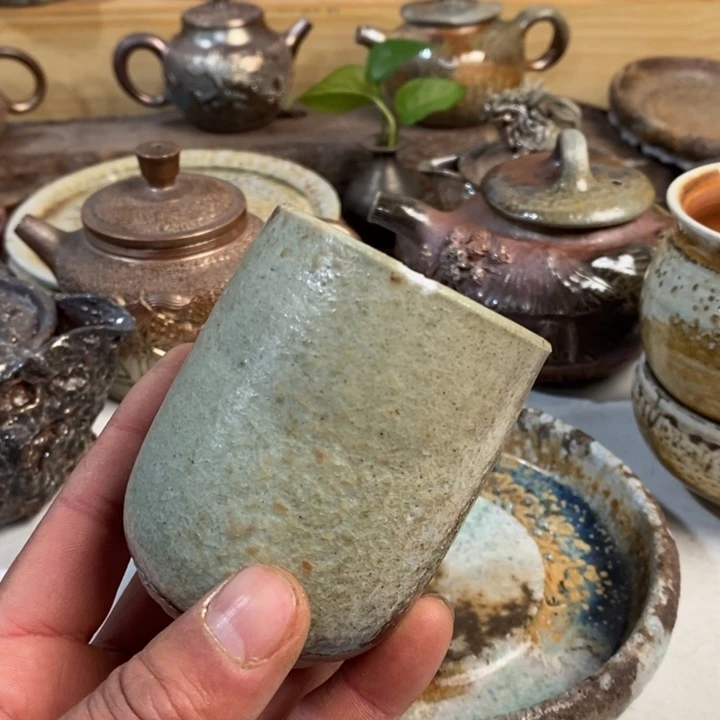 杯王**彤柴烧手工制作工艺