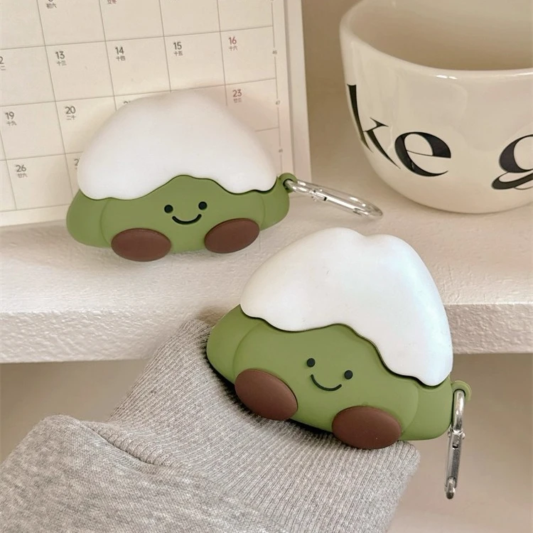 抹茶雪山airpodspro2保护套airpods4保护套华为freebudsse2保护套