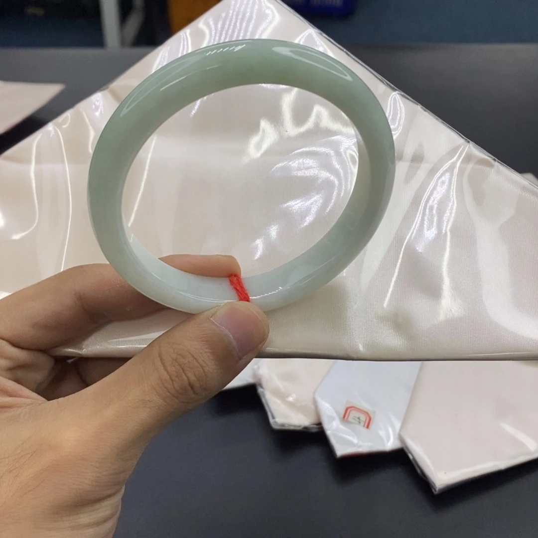 翡翠未镶嵌手镯翡翠手镯晴底63/64