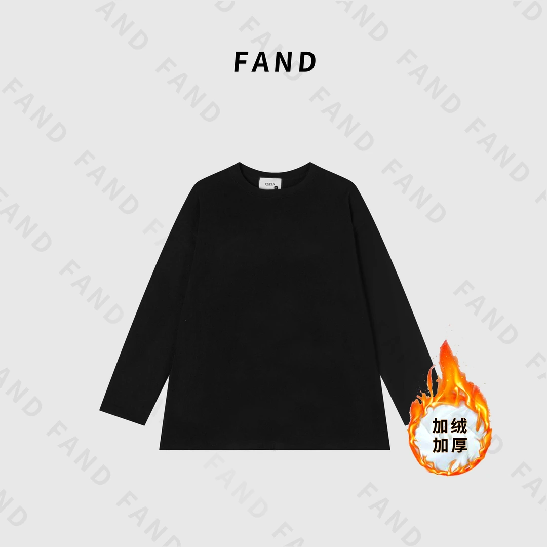 FAND依依【依依福利德绒打底】2024爆款宽松圆领时尚简约休闲打底T