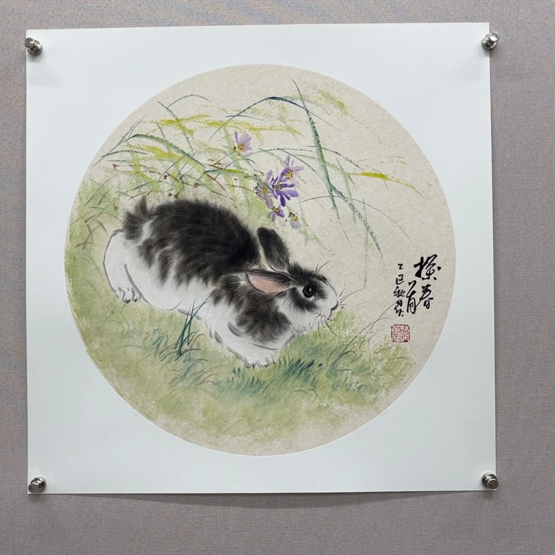 国画艺术家真人手绘