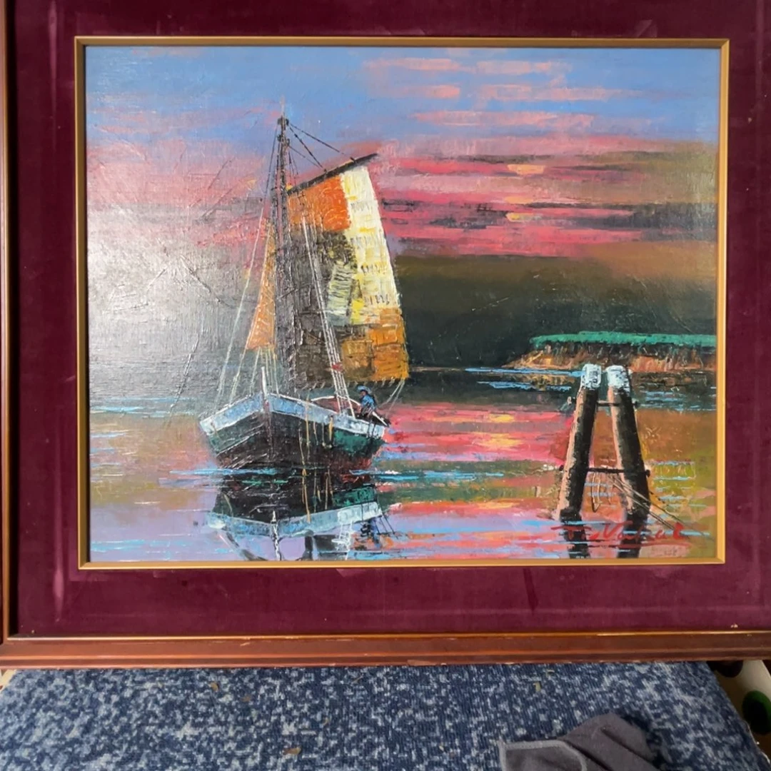 中古框画不退不换瑕疵
