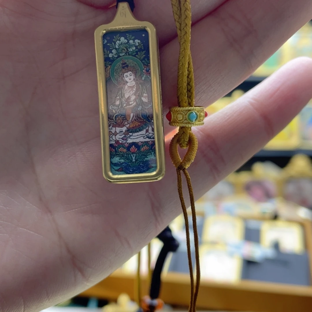吊坠霸**虎唐卡的制作方法与技巧