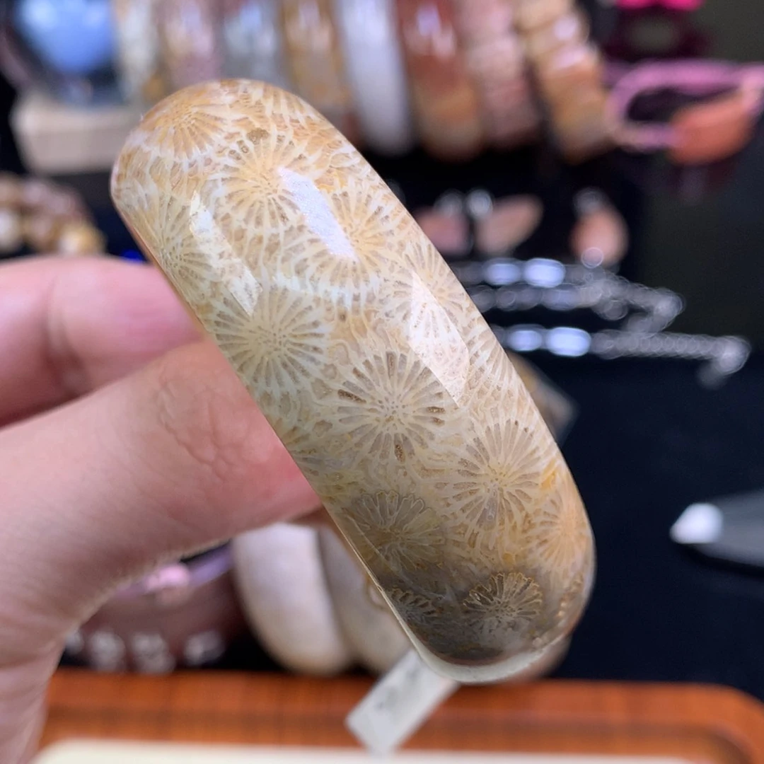 【闪购商品】颈饰未镶嵌硅化珊瑚（珊瑚玉）57号51圈大花花