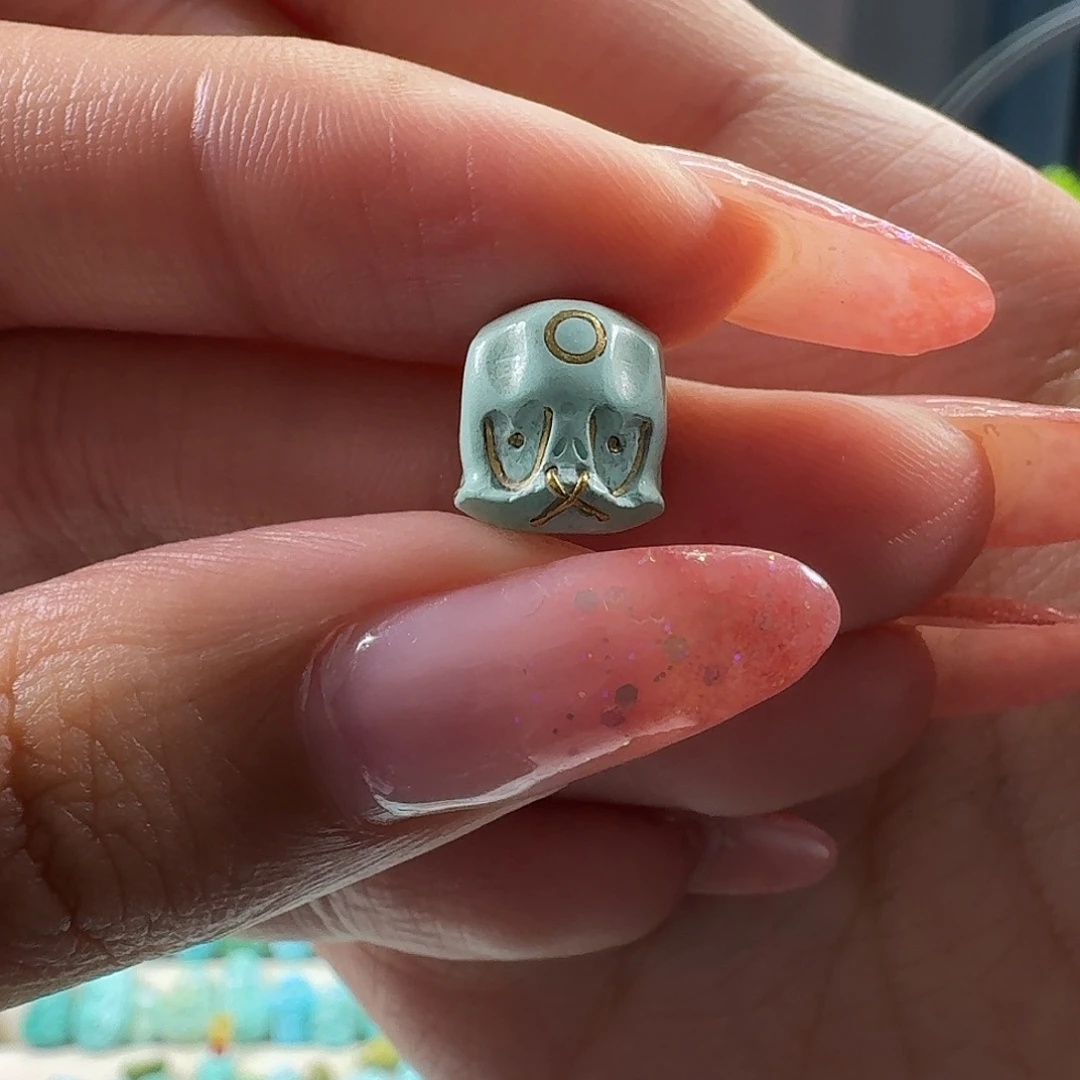 绿松石未镶嵌吊坠(不含链)阿呆