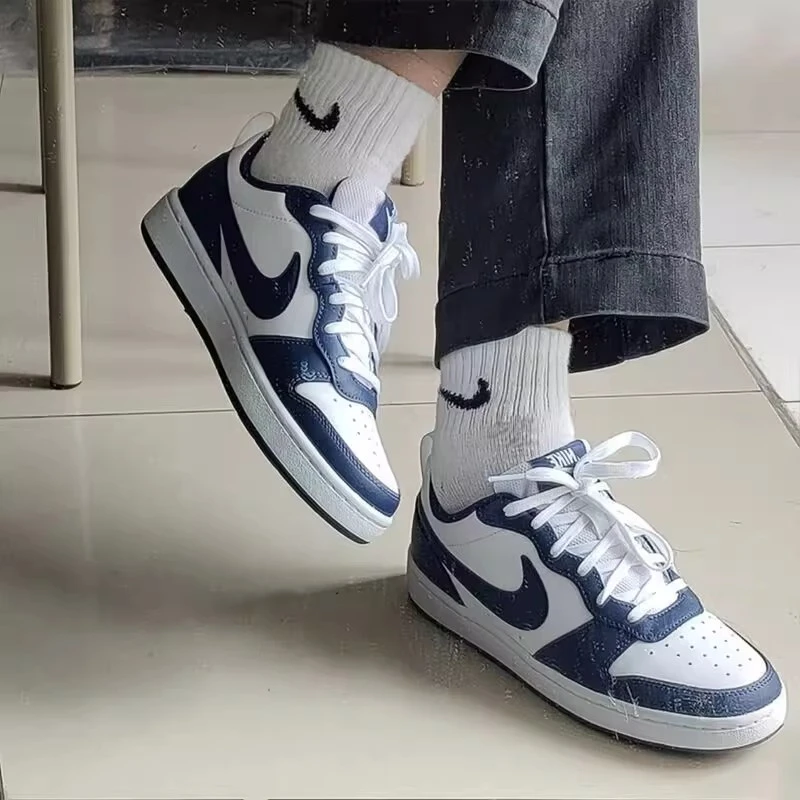 NIKE/耐克运动 NIKE COURT BOROUGH 黑曜石低帮舒适时尚休闲板鞋