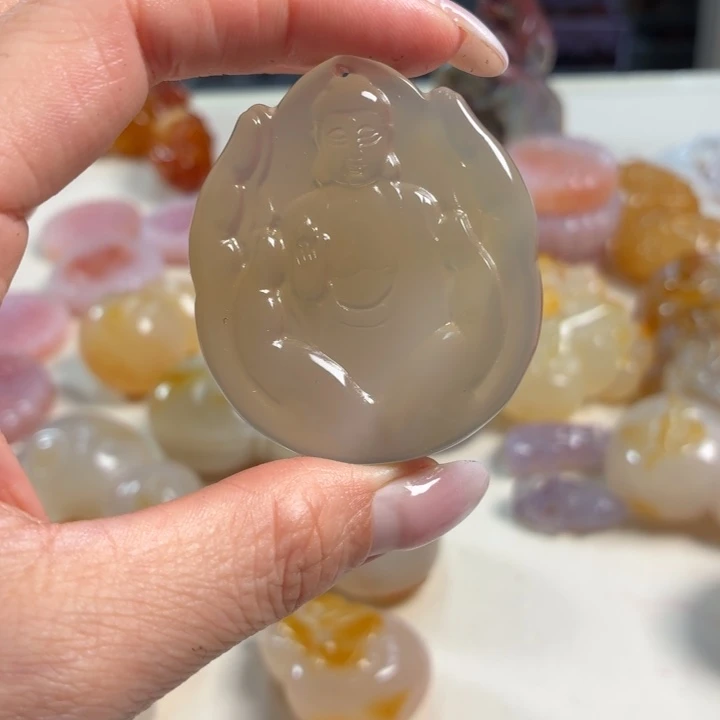 玛瑙/玉髓未镶嵌吊坠(不含链)
