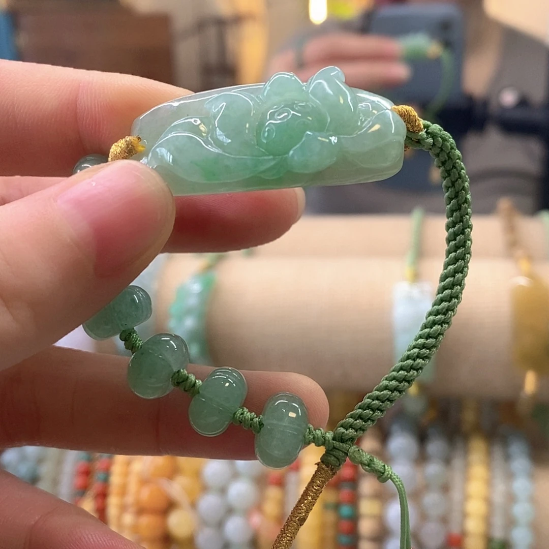 翡翠未镶嵌挂件翡翠手牌