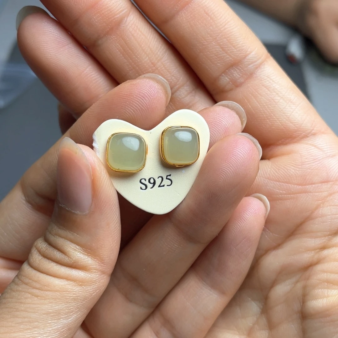 和田玉银S925镶嵌颈饰