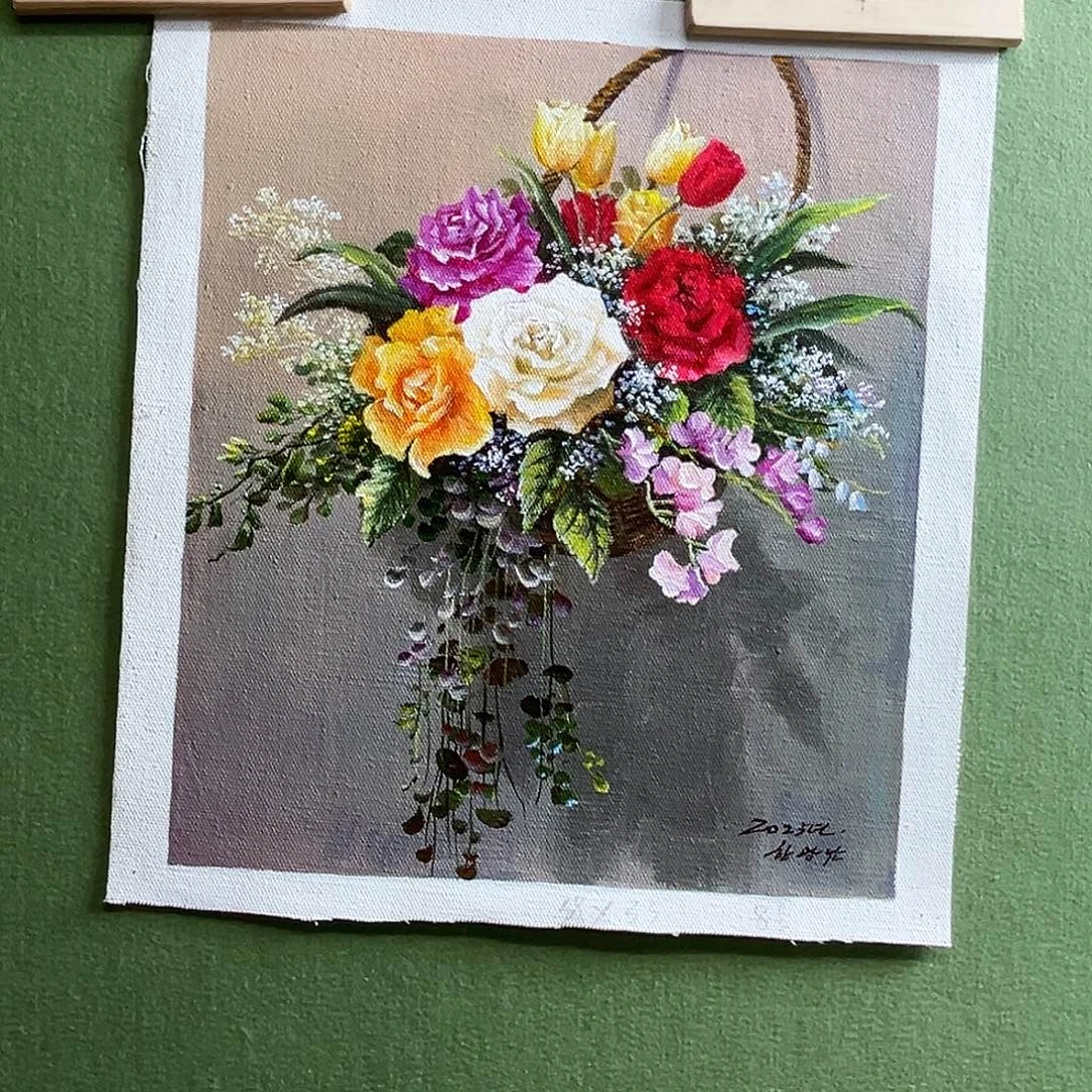 油画朝鲜艺术家油画作品