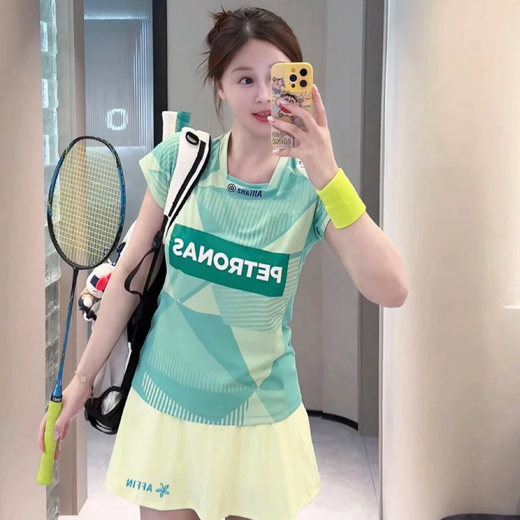 马来西亚羽毛球大赛服男女比赛速干透气吸汗短袖马来西亚羽毛球服