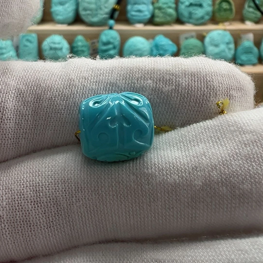 未镶嵌绿松石博古珠 11.4mm