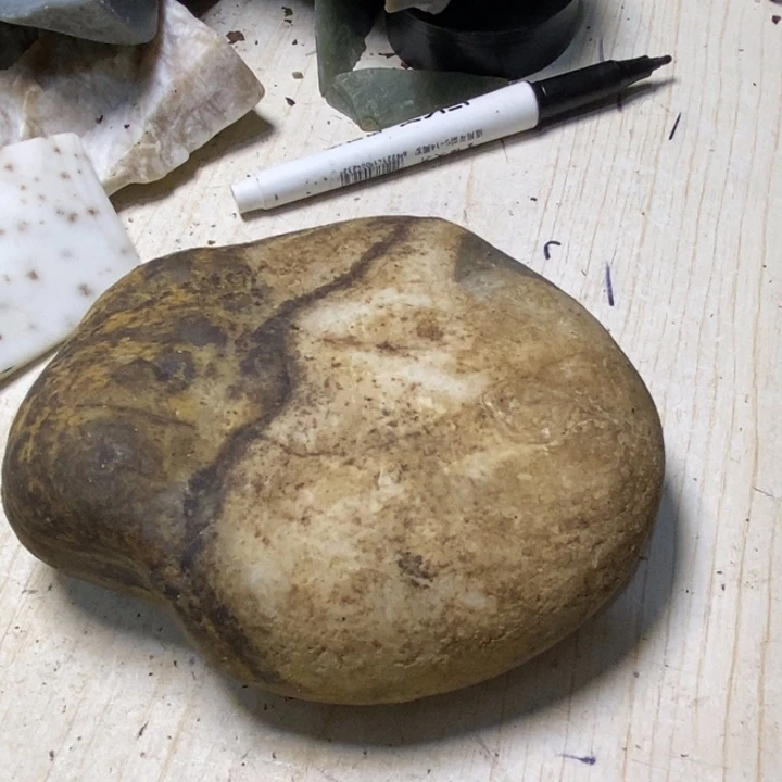 透闪石质玉珠宝半成品未镶嵌