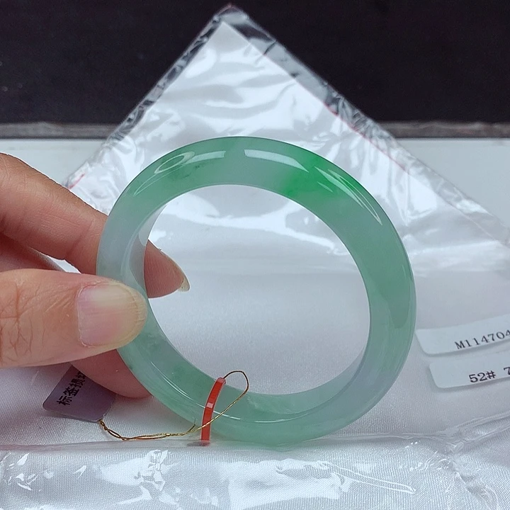 未镶嵌手镯翡翠52圈4704