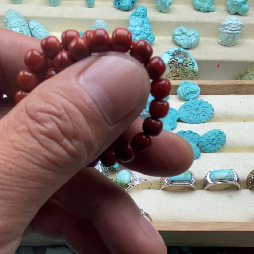 玖***玥南红玛瑙未镶嵌珠宝半成品