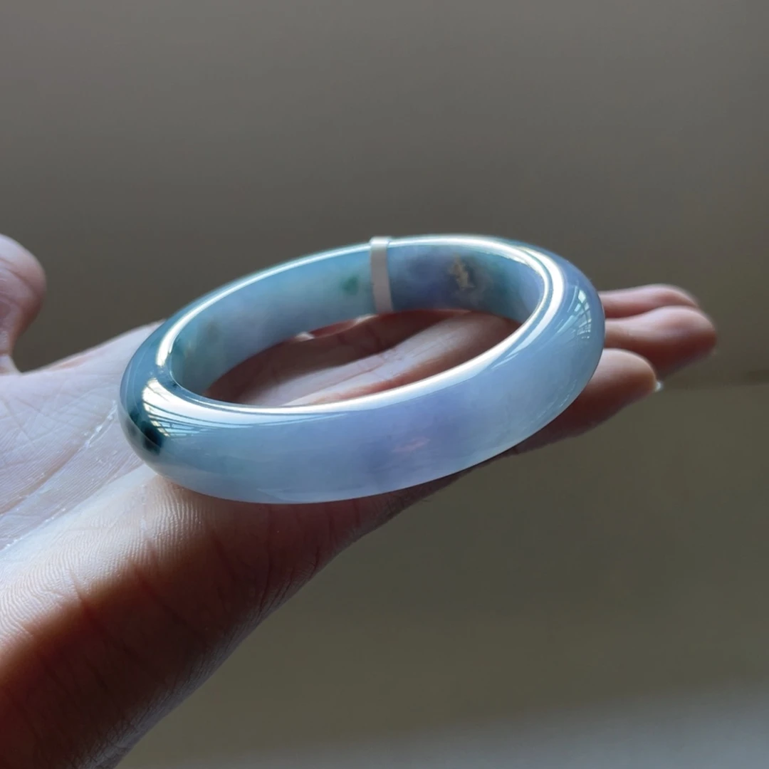 翡翠未镶嵌手镯54.5圈三天鉴赏期