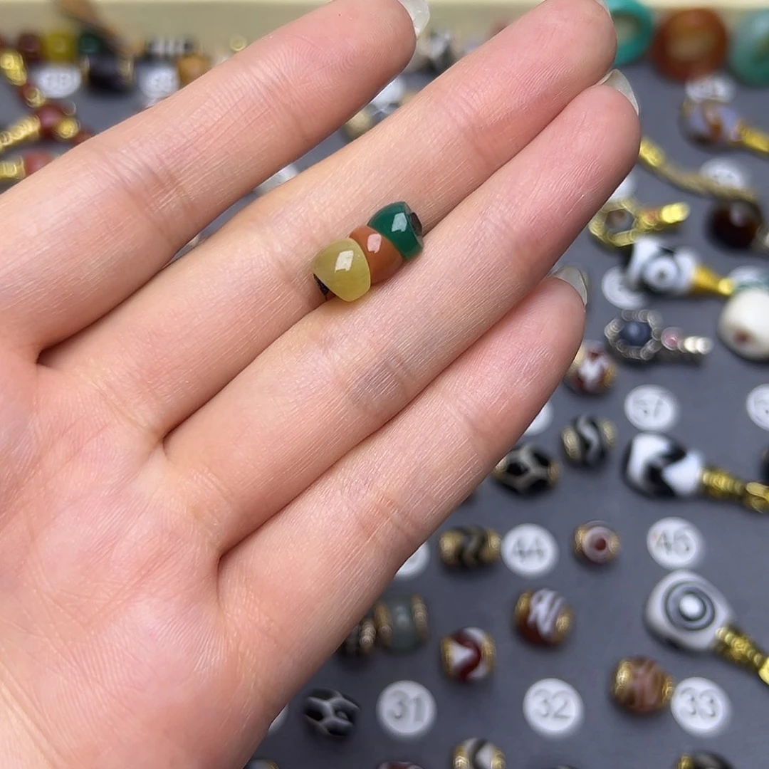 玛瑙/玉髓单珠卡7未镶嵌