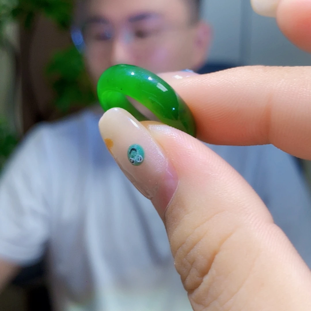 和田玉（碧玉）戒指未镶嵌