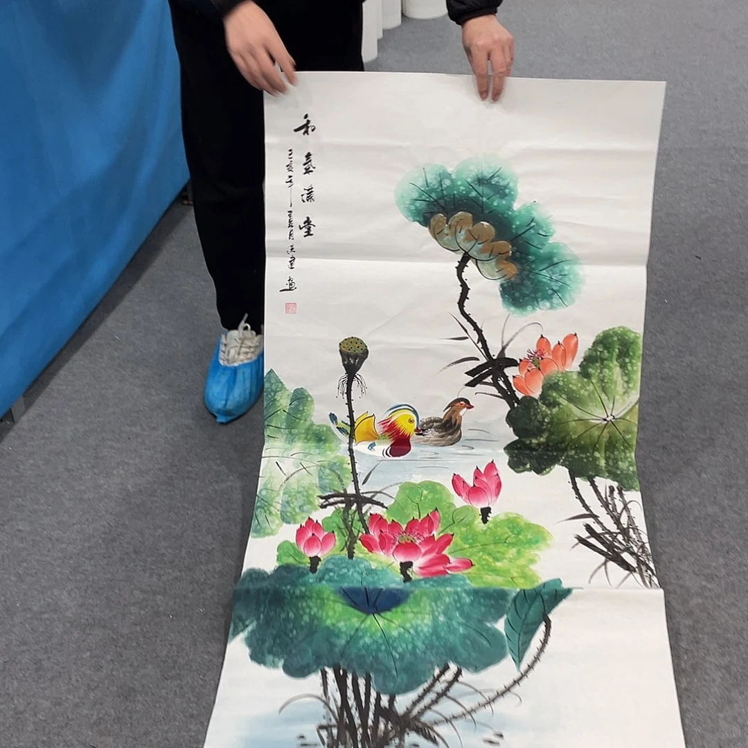 国画今天上午国画作品展示