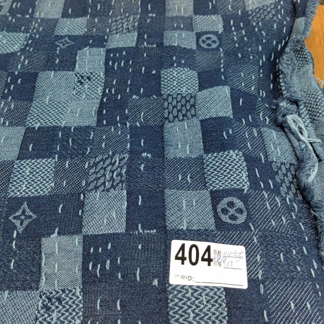 水洗提花牛仔面料0.4米