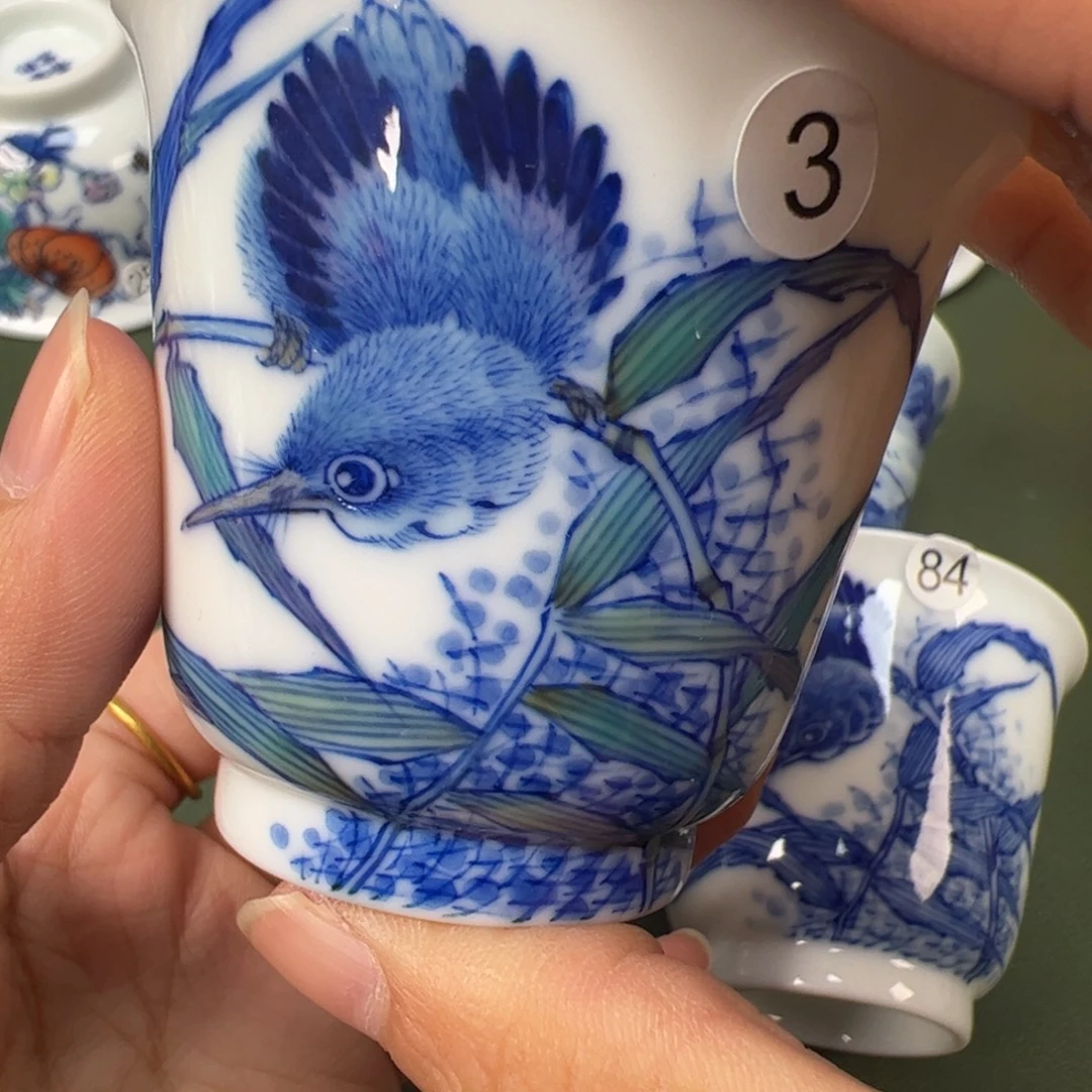 陶瓷景德镇纯手工纯手绘茶具木木3