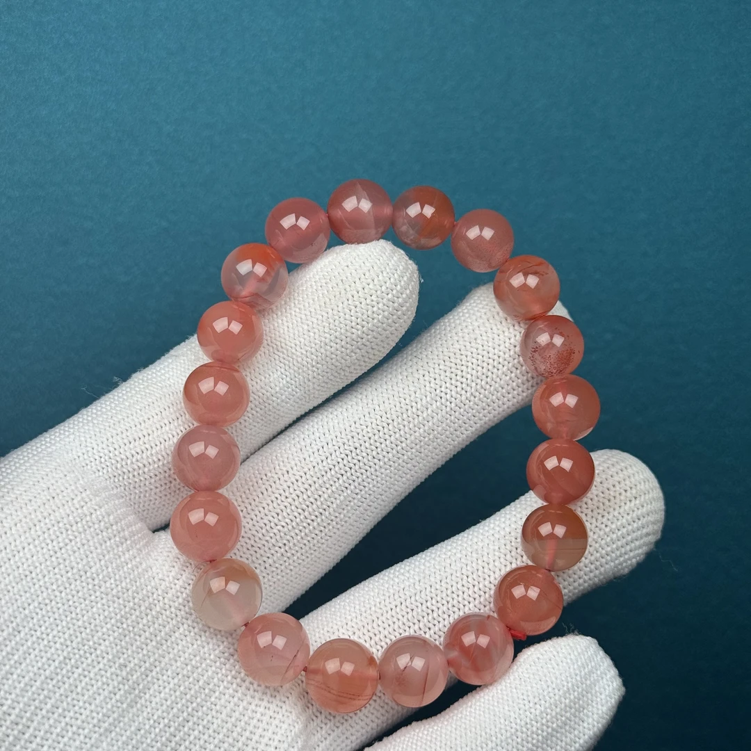 P2787【微瑕】天然南红 手串9+mm支持复检假一罚四