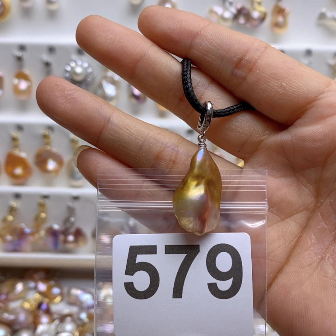 淡水珍珠颈饰银S925镶嵌579