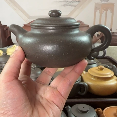 茶壶紫砂梨皮天青250cc