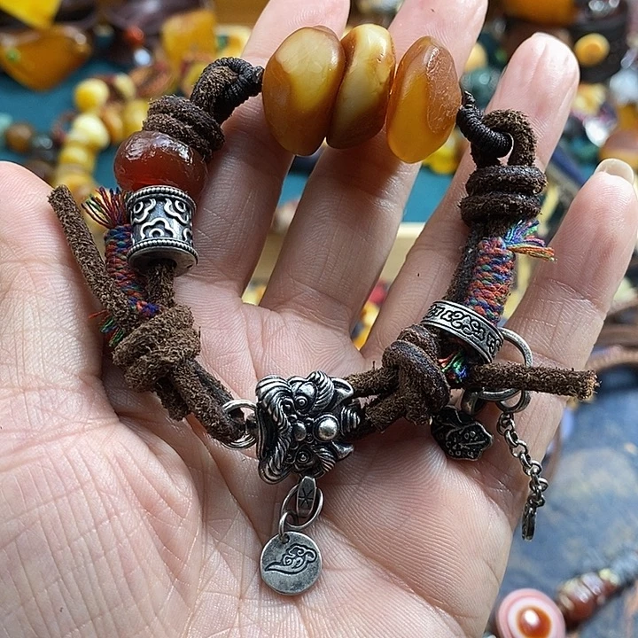 蜜蜡未镶嵌手链手链