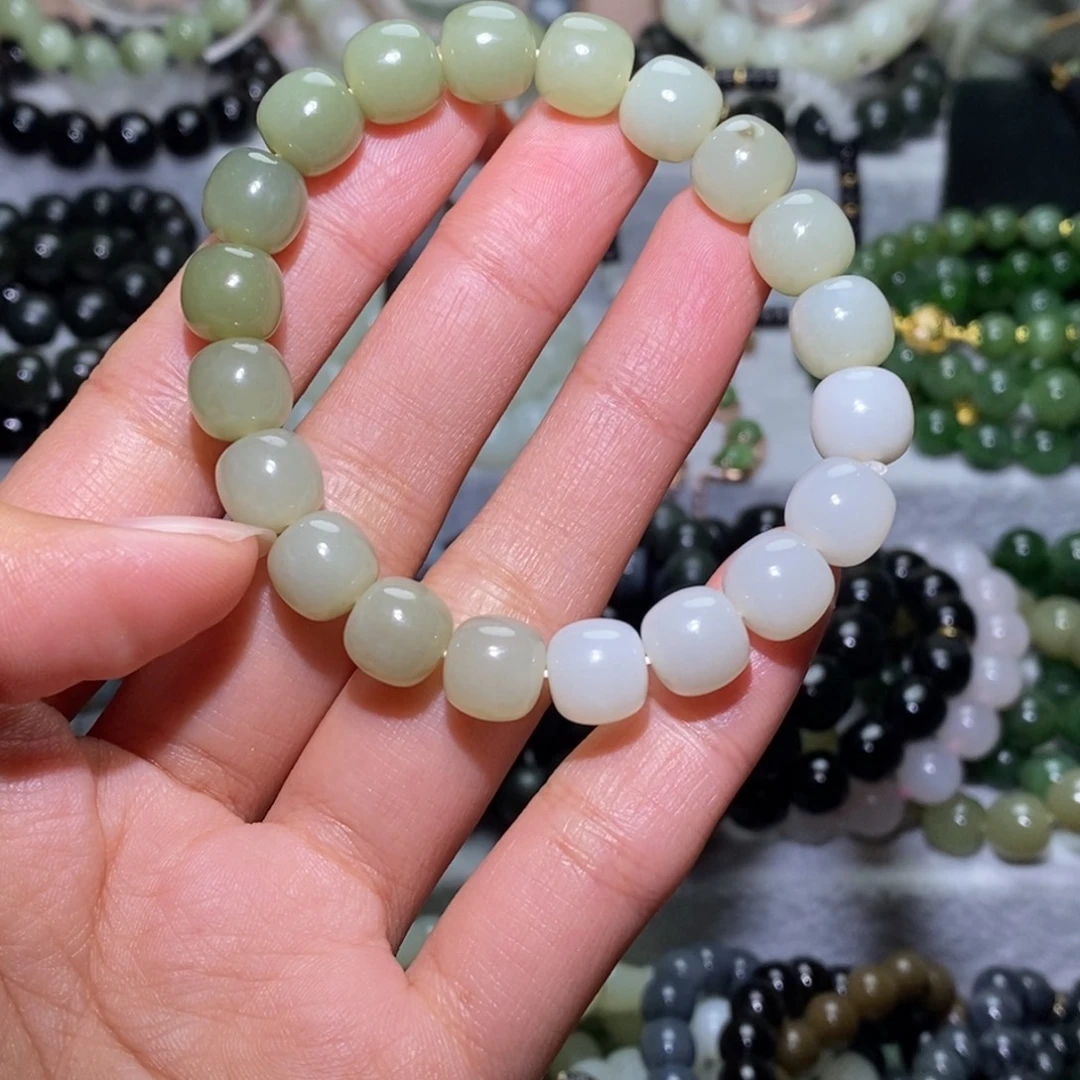 和田玉未镶嵌手链