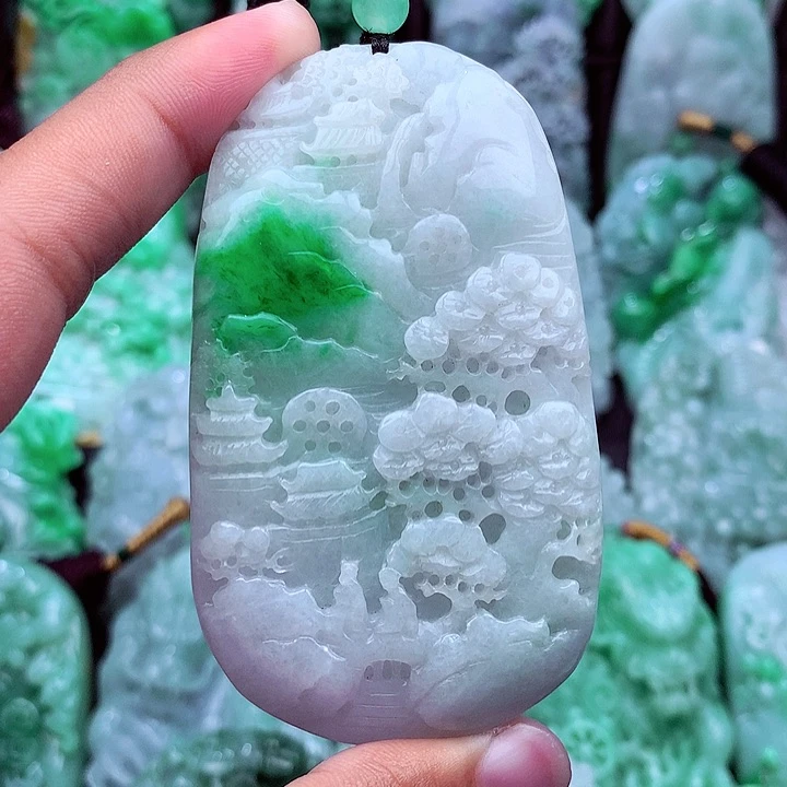 翡翠未镶嵌吊坠(不含链)