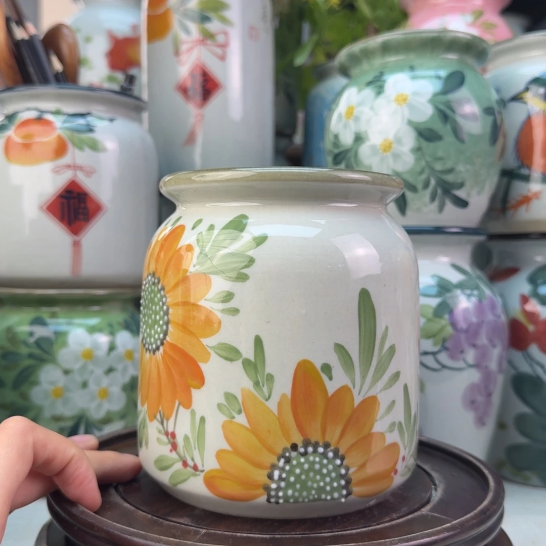 景德镇纯手绘陶瓷花瓶