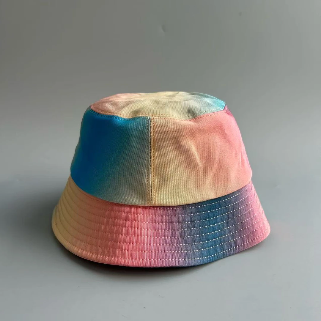 95新 Chanel/香奈儿 24C新款渔夫帽 帽子多巴胺彩虹渐变M号