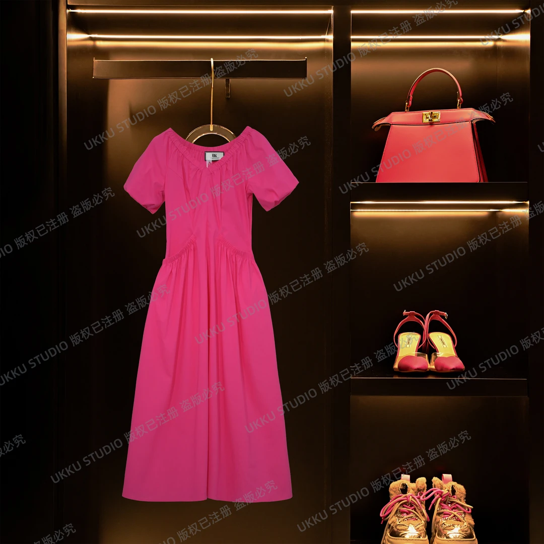 LILI【UKKU STUDIO】夏季显白轻奢时尚休闲气质女士连衣裙312181