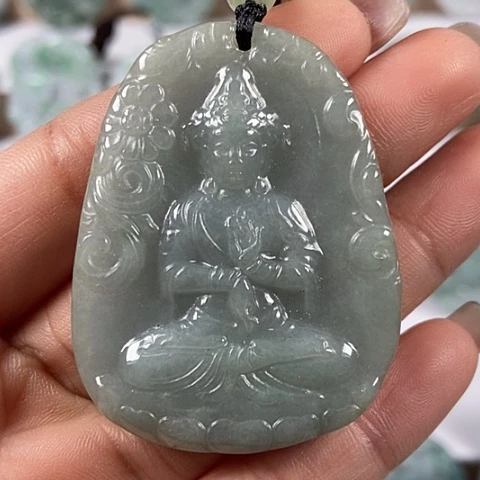 翡翠颈饰未镶嵌观音福利