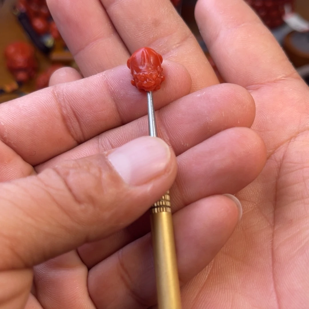 南红玛瑙未镶嵌川料精工貔貅卡10➕