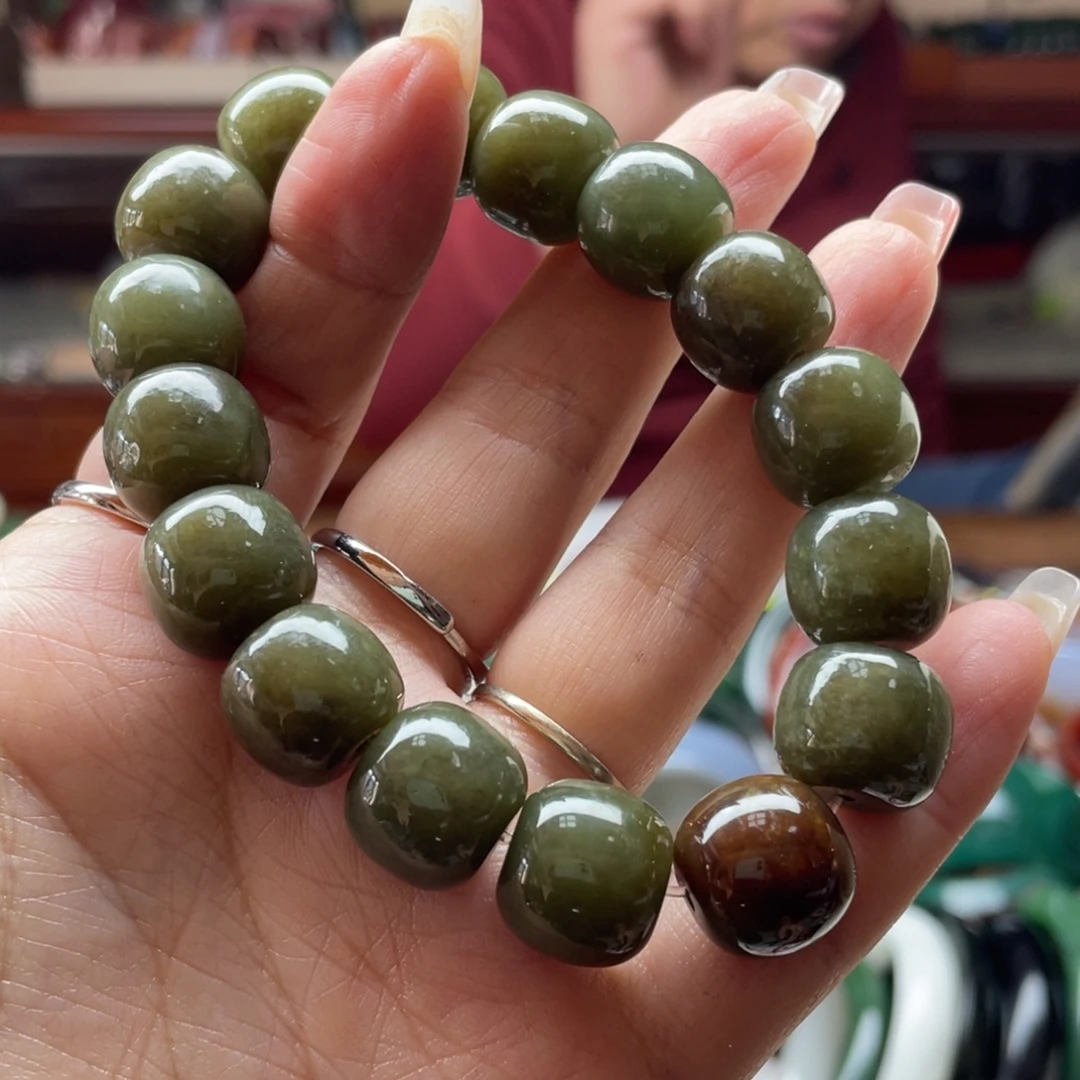 和田玉未镶嵌手链