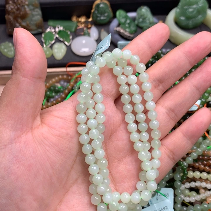 和田玉未镶嵌手链17