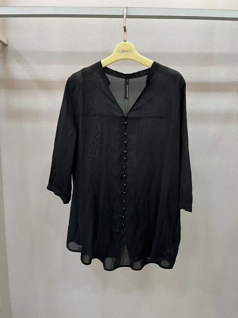 水淼2025夏季新品休闲套头衫0657