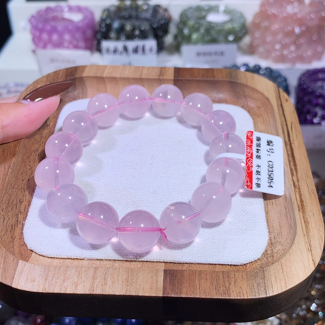 未镶嵌手链水晶(14+透体紫马粉）