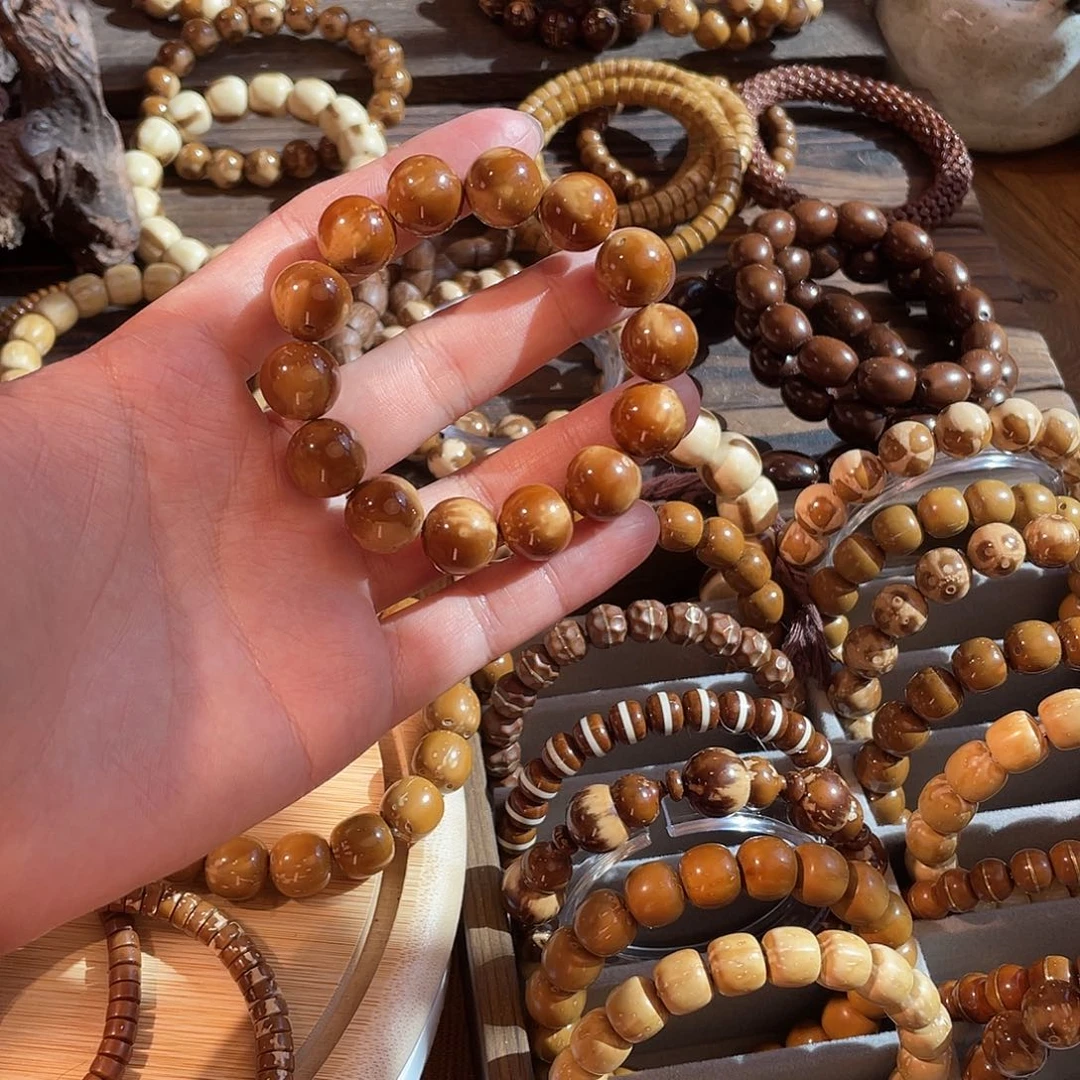 紫金鼠手串13冰淇淋圆珠（手围14）