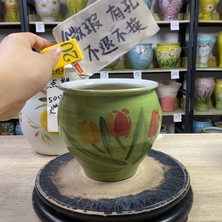 景德镇高温陶瓷花盆