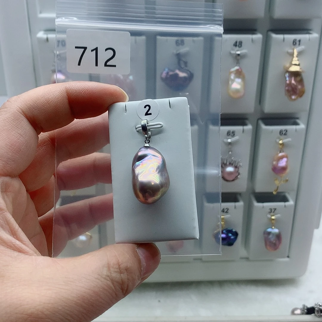 淡水珍珠吊坠(不含链)合金