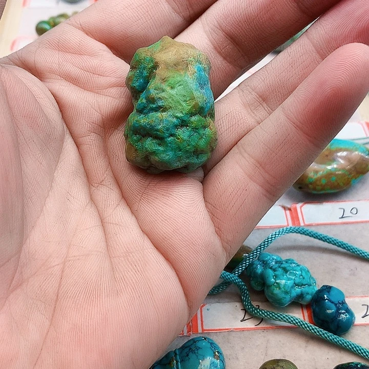 C****绿松石未镶嵌吊坠(不含链)