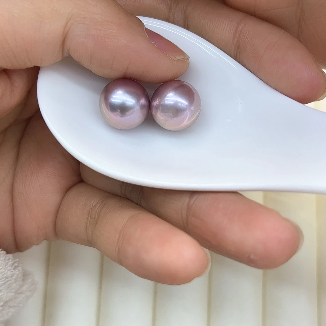 淡水珍珠耳饰银S925镶嵌淡水珍珠定制