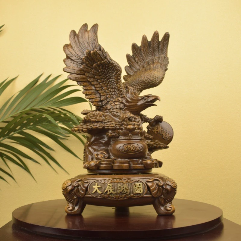 大展宏图（鹰）摆件可以360度旋转长20高36